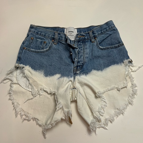 One Teaspoon Frankie shorts dip dye NWOT 26 - Picture 4 of 6